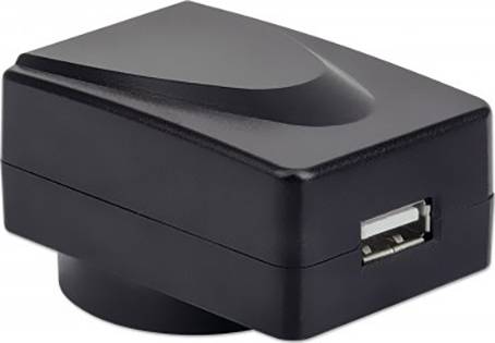 Manhattan 102155 USB Ladegerät 5 W USB 3.2 Gen 1 Buchse A (USB 3.0) Schwarz Steckdose mit Australien-Adapter, mit UK-Adapter, mit USA-Adapter