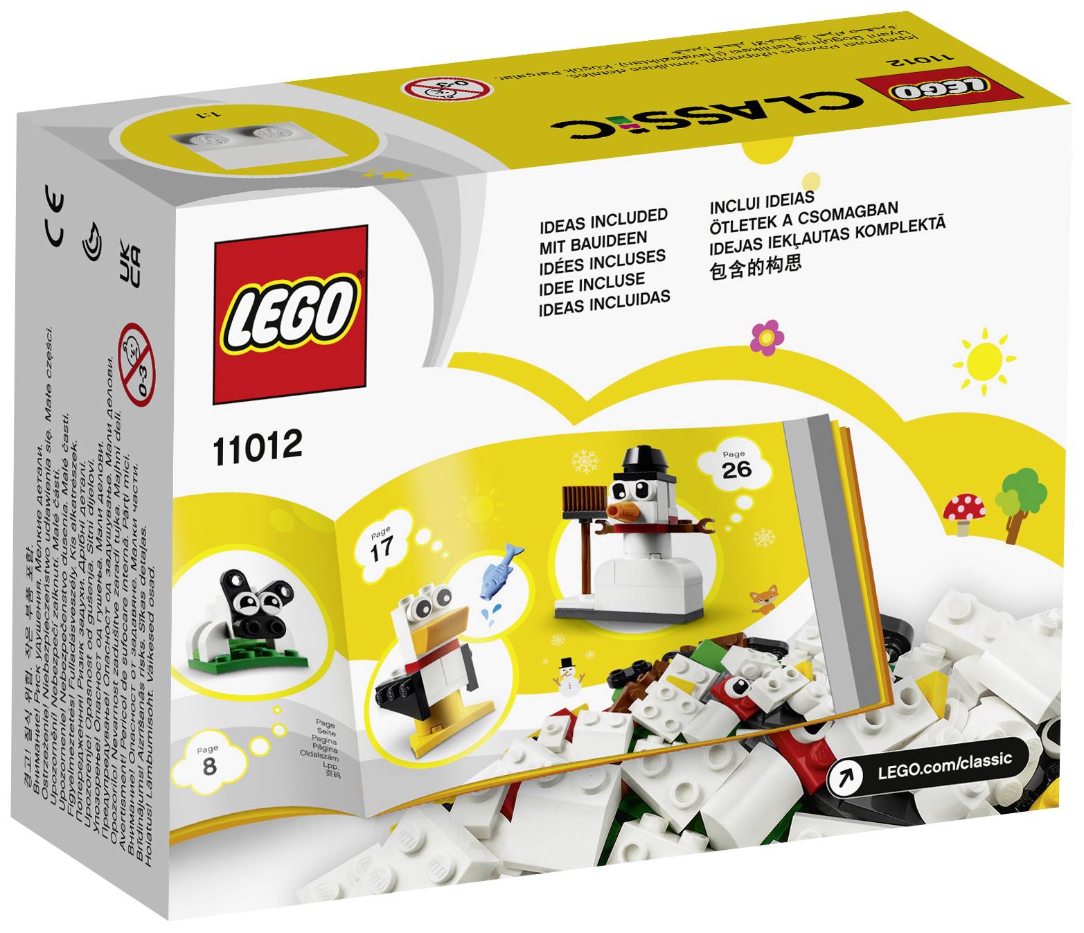 11012 LEGO® CLASSIC Kreativ-Bauset mit weißen Steinen