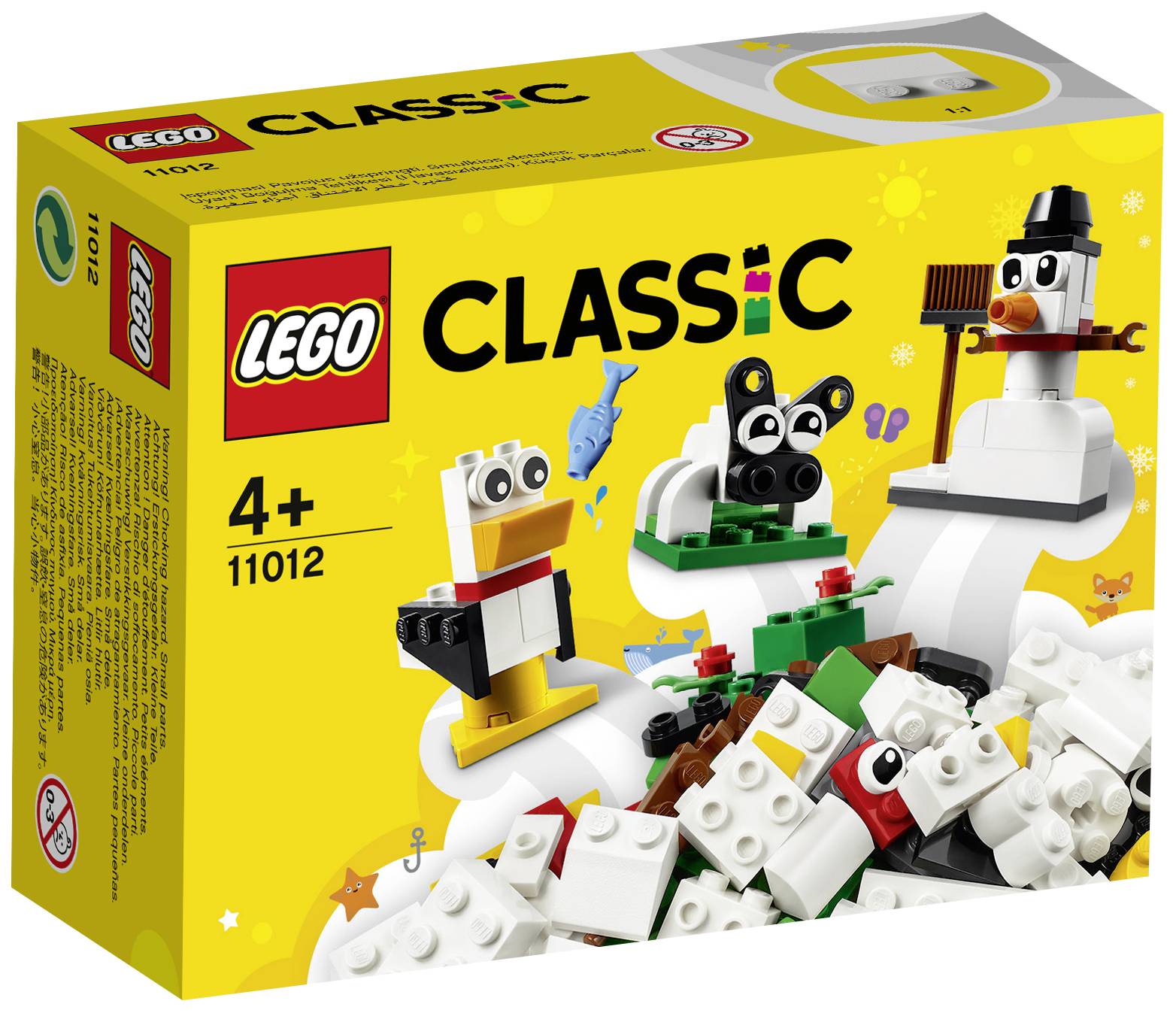 11012 LEGO® CLASSIC Kreativ-Bauset mit weißen Steinen