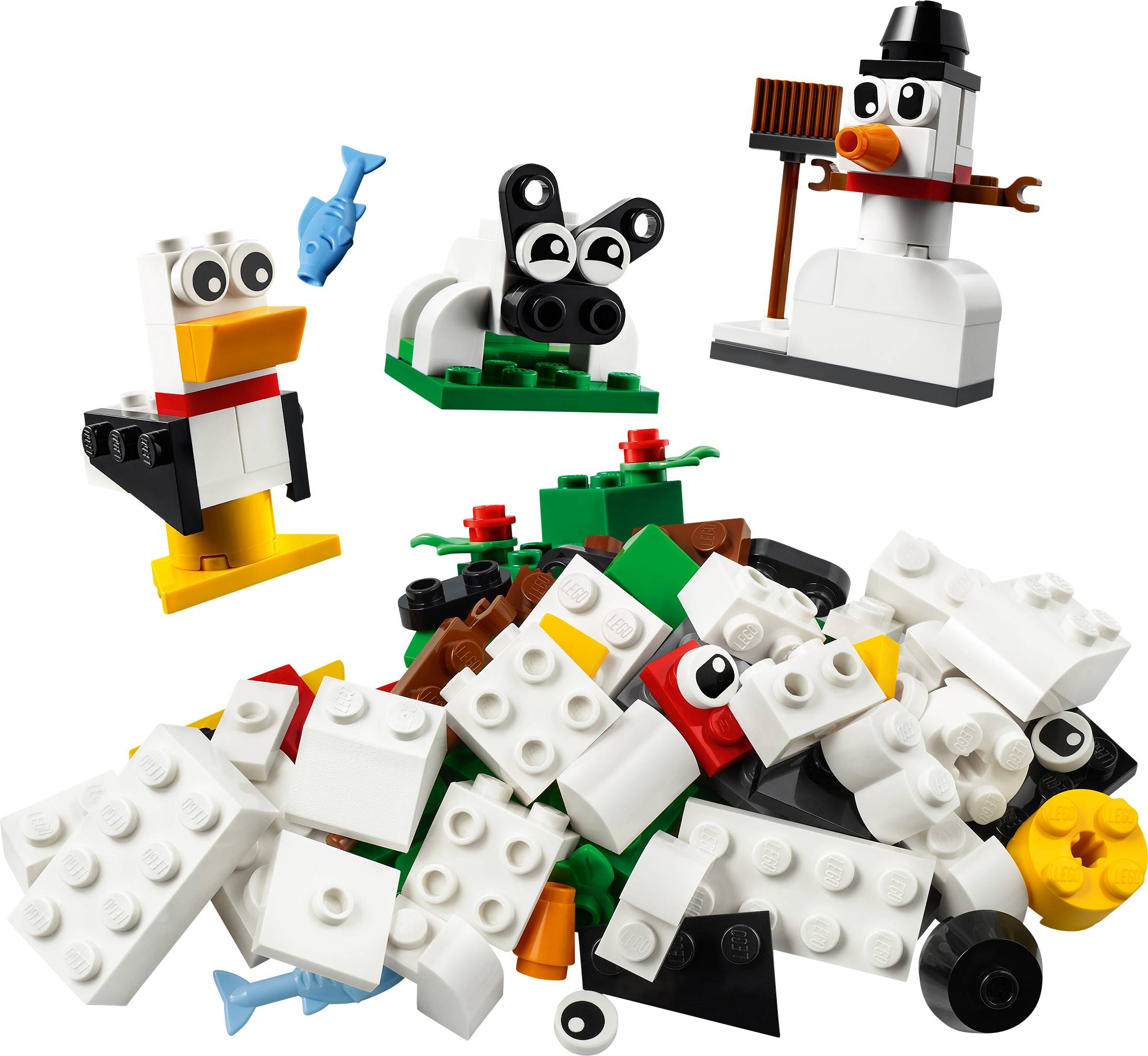 11012 LEGO® CLASSIC Kreativ-Bauset mit weißen Steinen