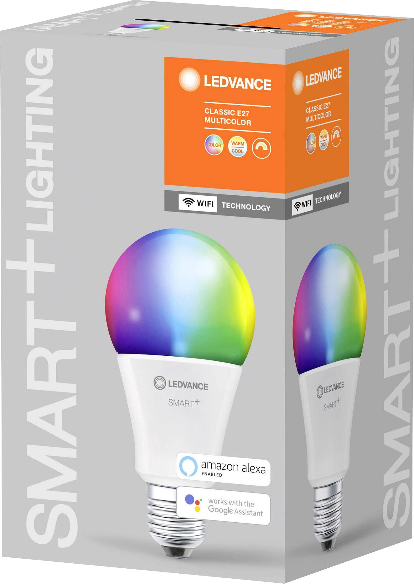 LEDVANCE SMART+ EEK: F (A - G) SMART+ WiFi Classic Multicolour 100 14 W/2700K E27 E27 14 W RGBW