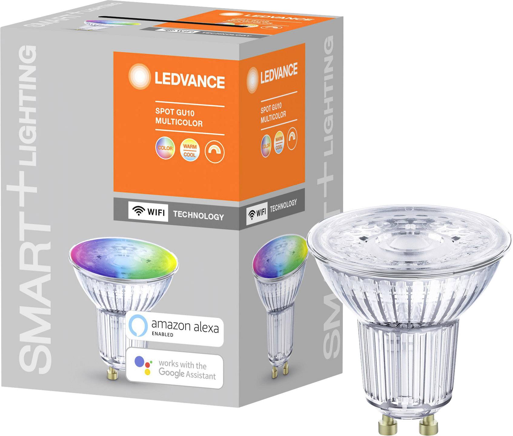 LEDVANCE SMART+ EEK: G (A - G) SMART+ WiFi SPOT GU10 Multicolour 50 45° 5 W/2700K GU10 GU10 RGBW