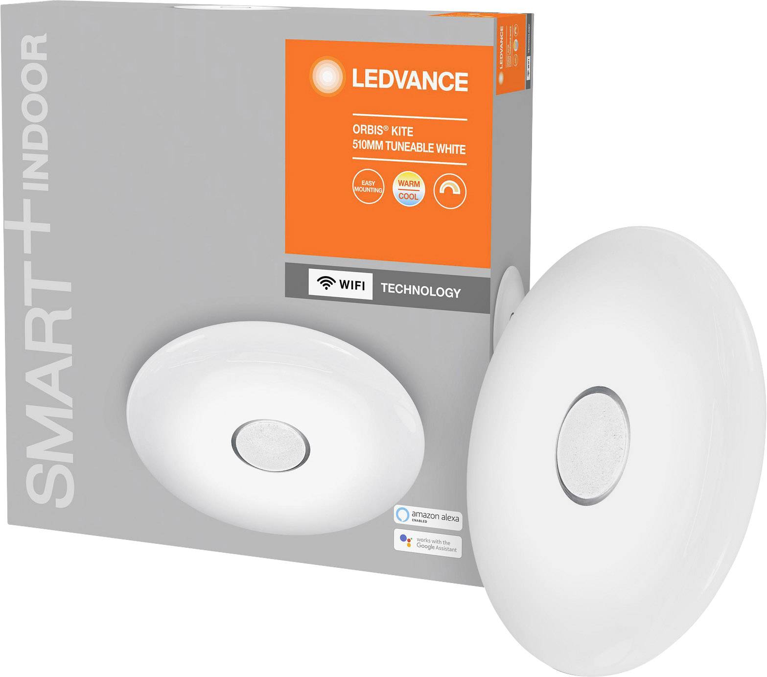 LEDVANCE 4058075486348 SMART+ TUNABLE WHITE Kite 510 WT LED-Deckenleuchte 32W Weiß