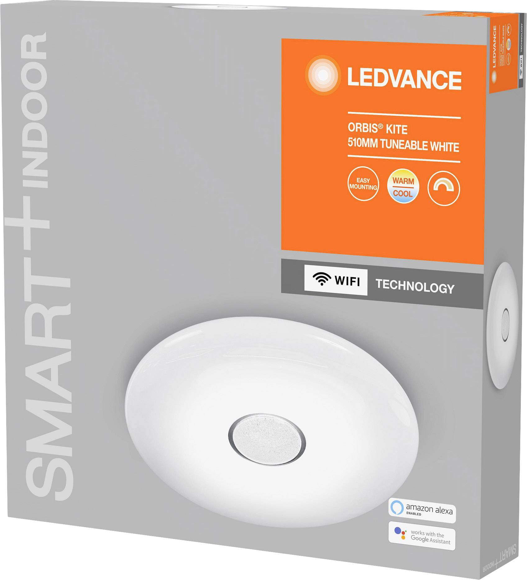 LEDVANCE 4058075486348 SMART+ TUNABLE WHITE Kite 510 WT LED-Deckenleuchte 32W Weiß