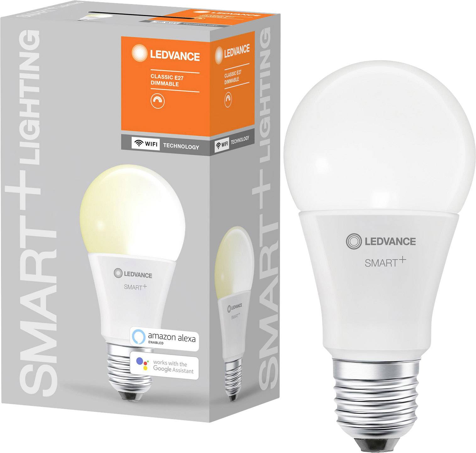 LEDVANCE SMART+ EEK: F (A - G) SMART+ WiFi Classic Dimmable 60 9 W/2700K E27 E27 9W Warmweiß