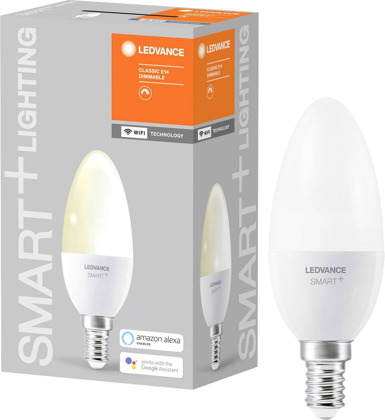 LEDVANCE SMART+ EEK: F (A - G) SMART+ WiFi Candle Dimmable 40 4.9 W/2700K E14 E14 Warmweiß