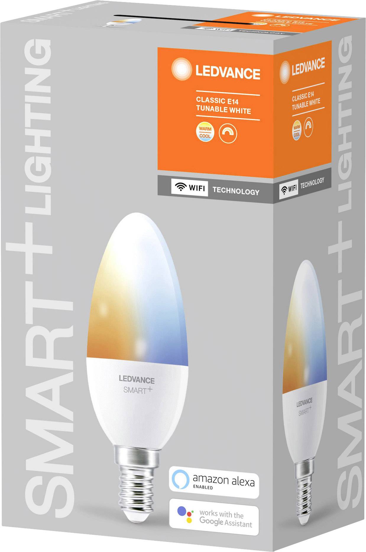 LEDVANCE SMART+ EEK: F (A - G) SMART+ WiFi Candle Tunable White 40 5 W/2700K E14 E14 Kaltweiß, Naturweiß, Warmweiß