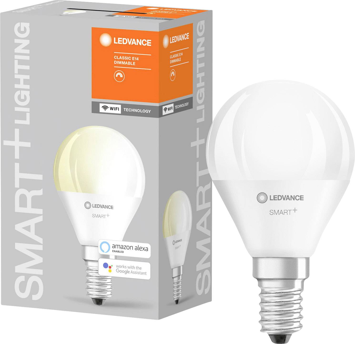 LEDVANCE SMART+ EEK: F (A - G) SMART+ WiFi Mini Bulb Dimmable 40 5 W/2700K E14 E14 Warmweiß