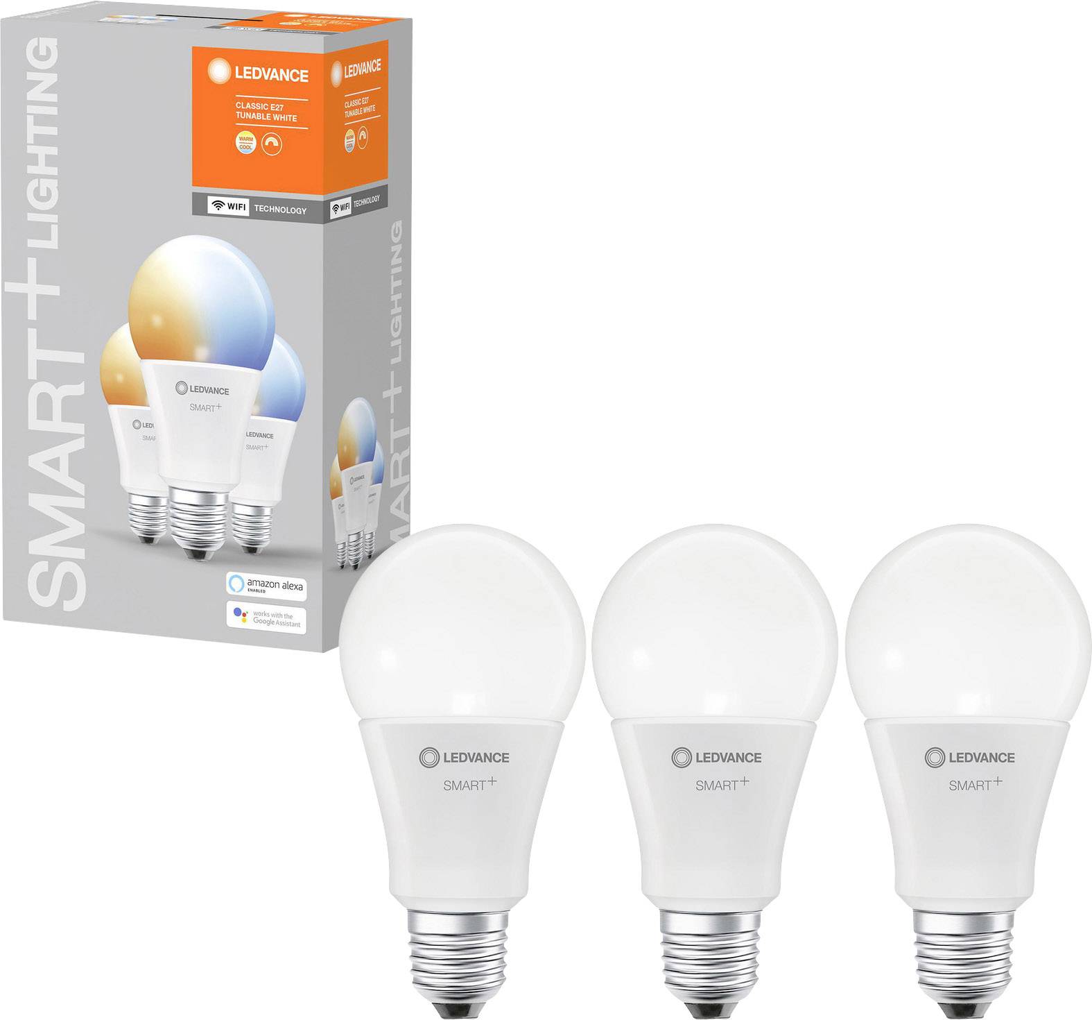 LEDVANCE SMART+ EEK: F (A - G) SMART+ WiFi Classic Tunable White 100 14 W/2700K E27 E27 14 W Kaltwe