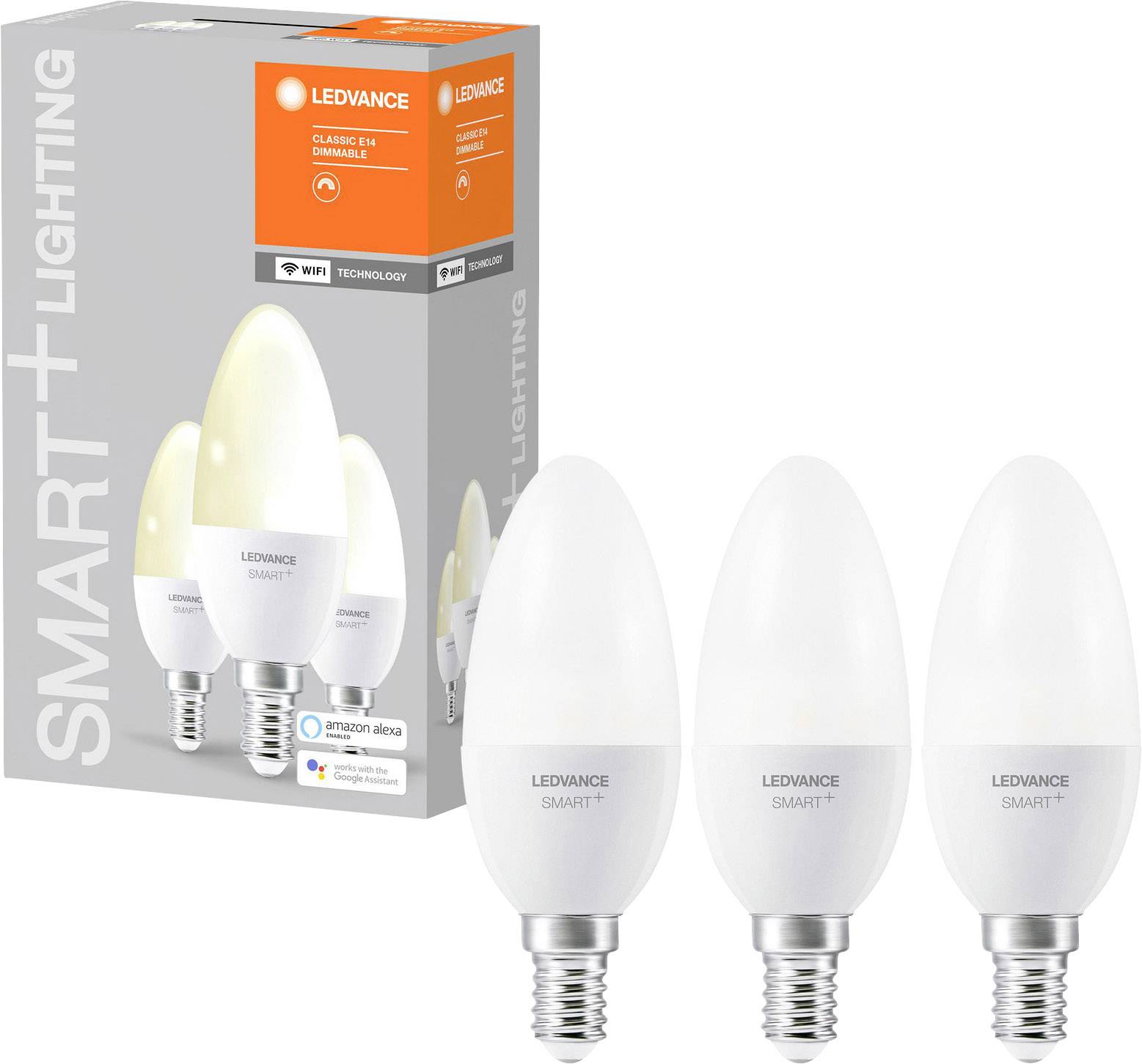 LEDVANCE SMART+ EEK: F (A - G) SMART+ WiFi Candle Dimmable 40 5 W/2700K E14 E14 Warmweiß