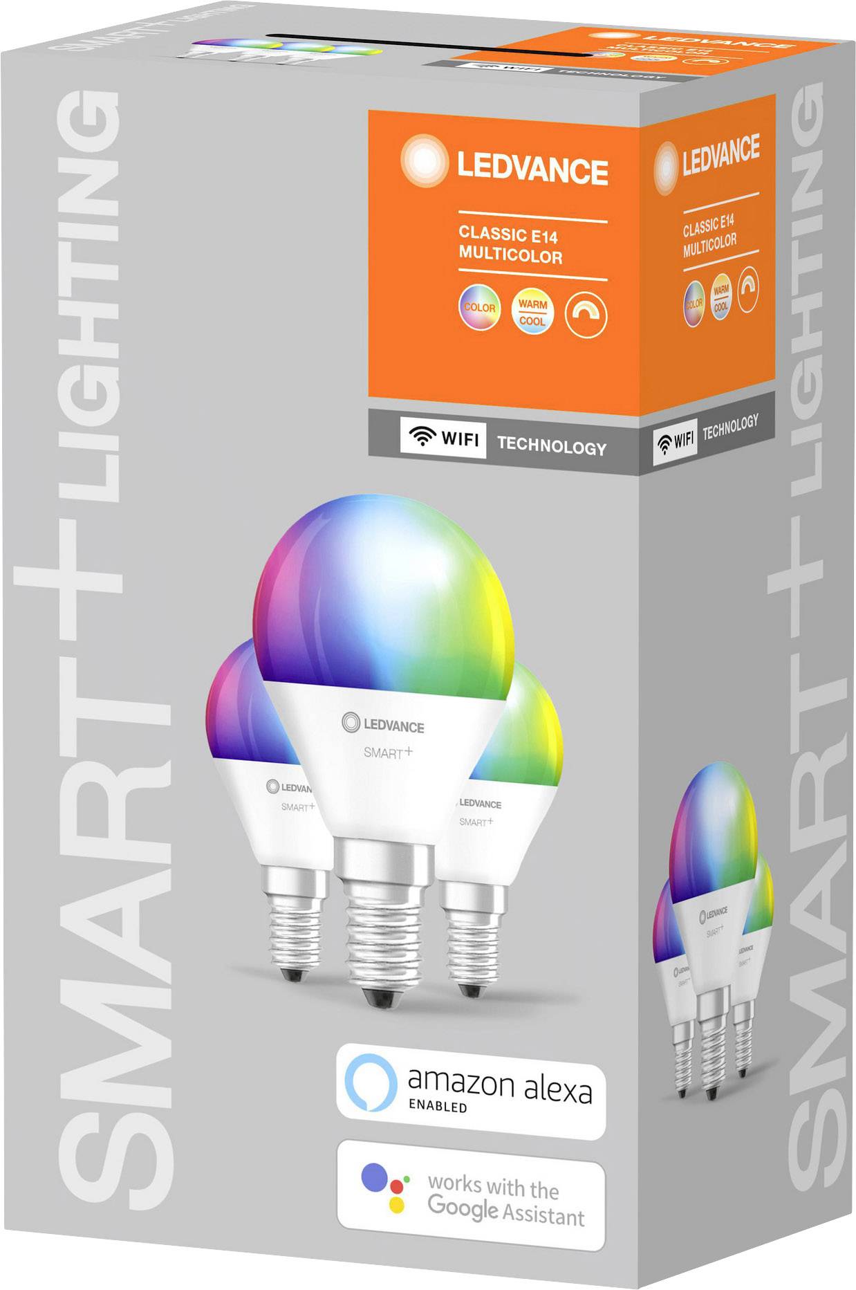 LEDVANCE SMART+ EEK: F (A - G) SMART+ WiFi Mini Bulb Multicolour 40 4.9 W/2700K E14 E14 RGBW