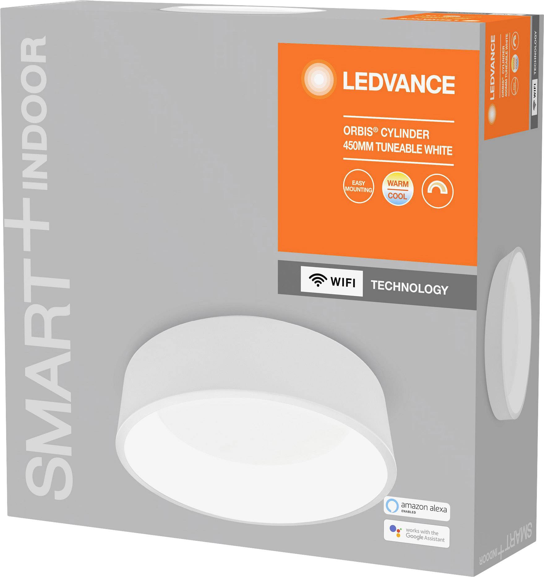 LEDVANCE 4058075486560 SMART+ TUNABLE WHITE Cylinder 450 WT LED-Deckenleuchte 24 W Weiß