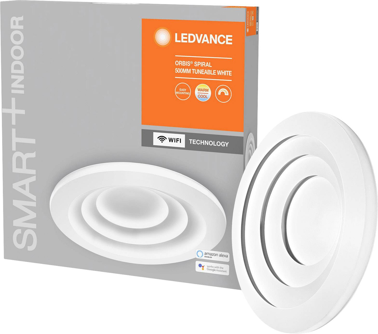 LEDVANCE 4058075486607 SMART+ TUNABLE WHITE Spiral 500 WT LED-Deckenleuchte 40 W Weiß