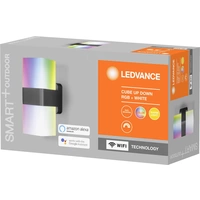 LEDVANCE SMART+ CUBE MULTICOLOR Updown 4058075478077 LED-Außenwandleuchte 13.5 W Dunkelgrau, Weiß LEDVANCE SMART+ CUBE MULTICOLOR Updown 4058075478077 LED-Außenwandleuchte 13.5 W Dunkelgrau, Weiß