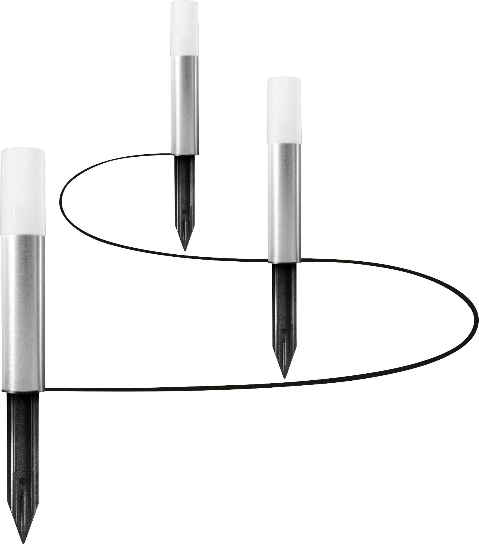 LEDVANCE 4058075478237 SMART+ GARDEN POLE 3 Pole mini extension LED-Gartenstrahler LED LED fest eingebaut 1.9W Stahl