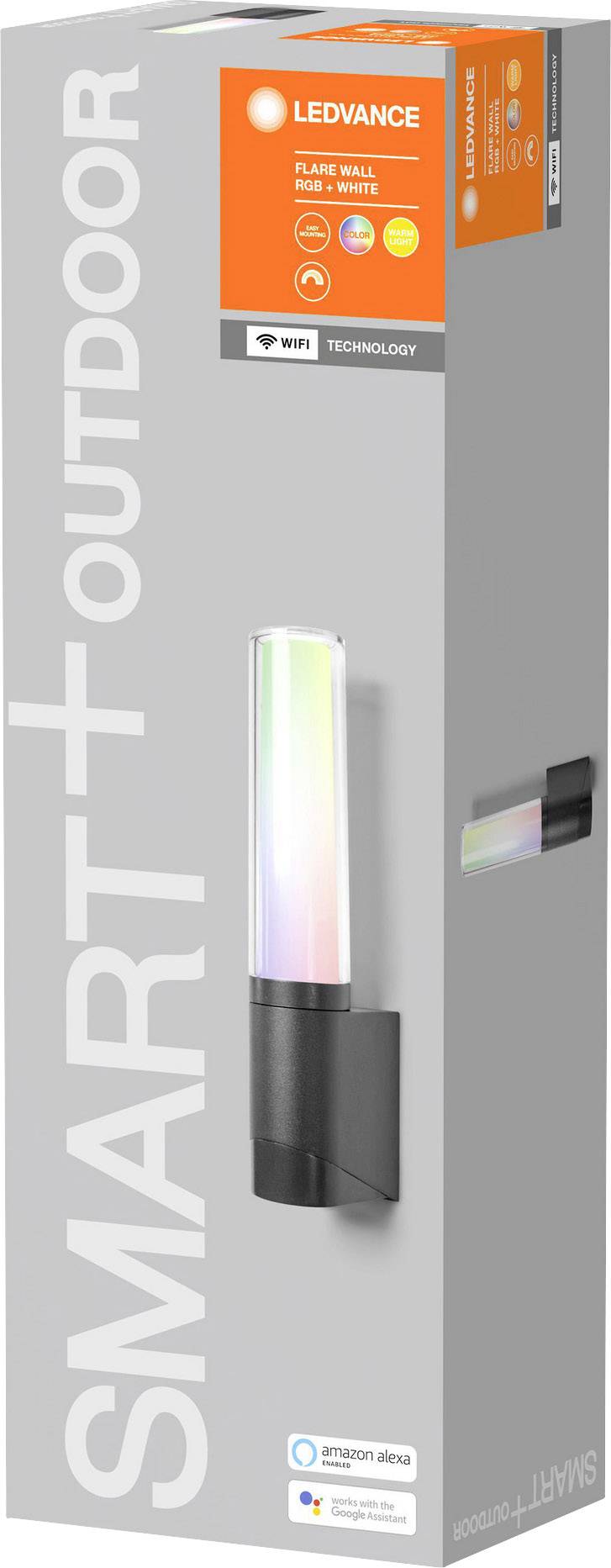 LEDVANCE 4058075478275 SMART+ FLARE MULTICOLOR Wall LED-Außenwandleuchte LED LED fest eingebaut 7.5 W Dunkelgrau