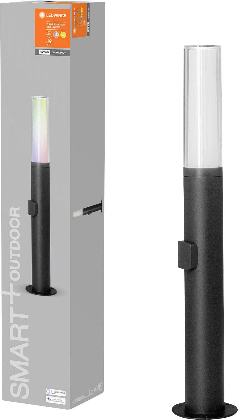 LEDVANCE 4058075478299 SMART+ FLARE MULTICOLOR 60CM Post LED-Außenstandleuchte LED LED fest eingebaut 7.5W Dunkelgrau