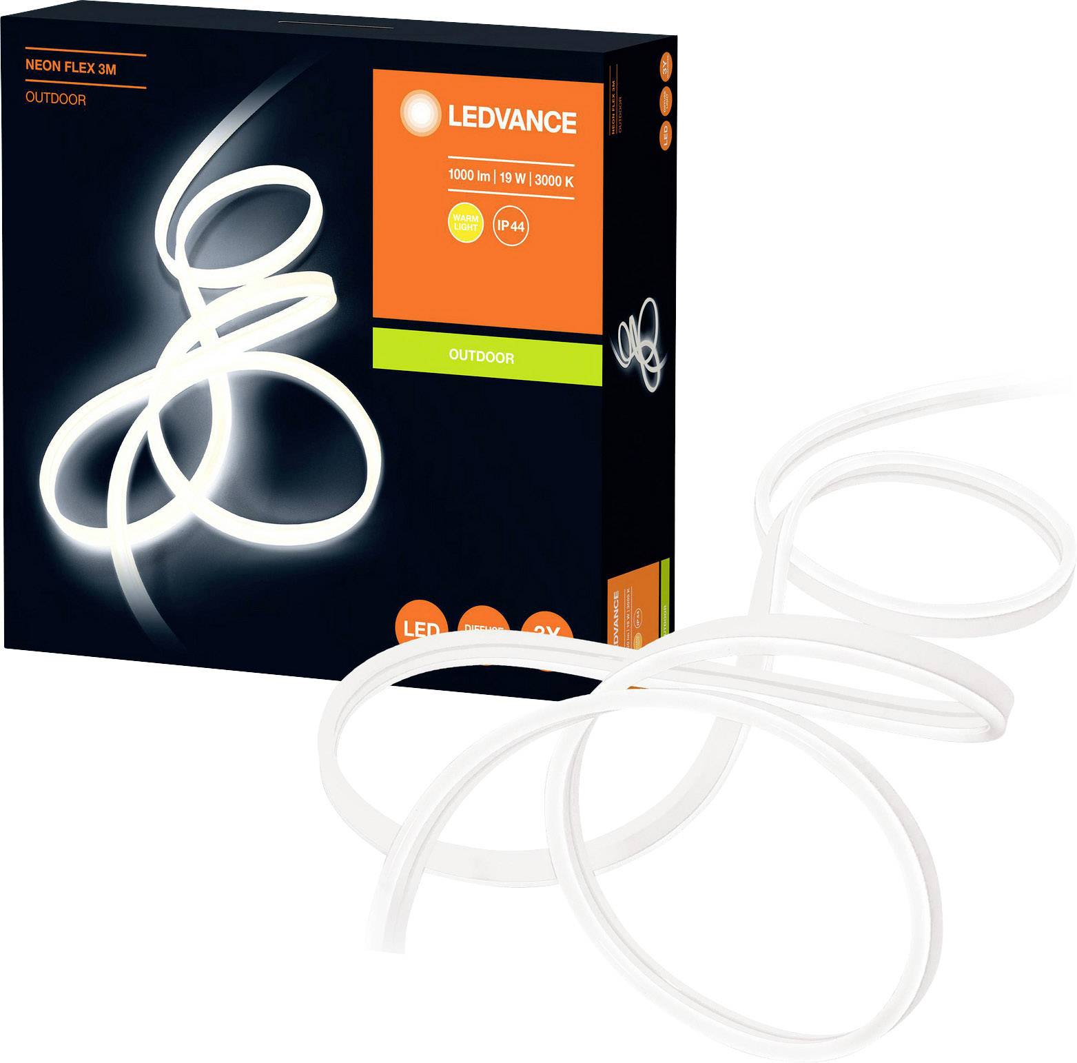 LEDVANCE NEON FLEX 3M 4058075504707 LED-Streifen-Basisset mit Stecker 230V 3m Warmweiß 1St.