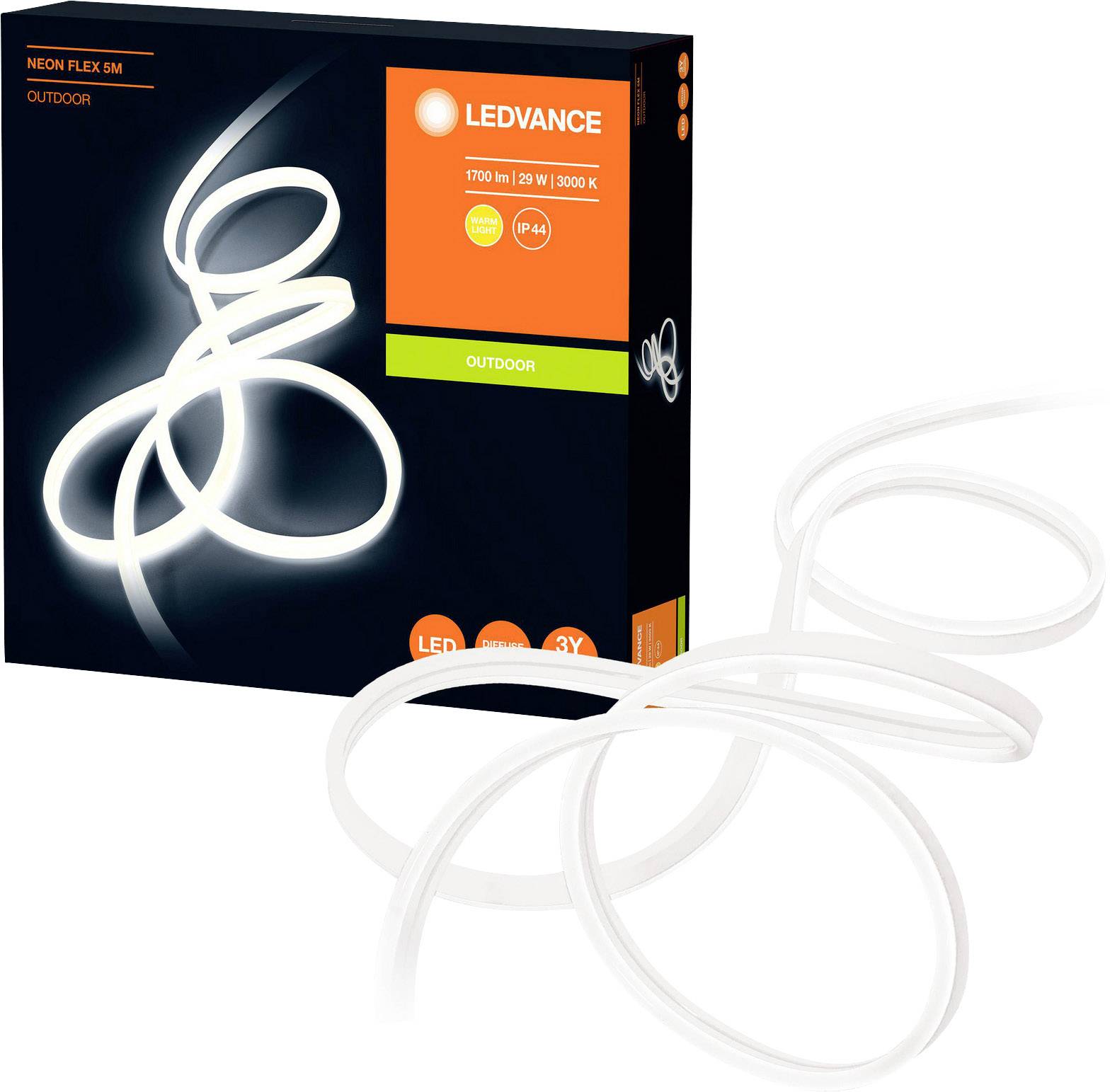 LEDVANCE NEON FLEX 5M 4058075504721 LED-Streifen-Basisset mit Stecker 230 V 5 m Warmweiß 1 St.