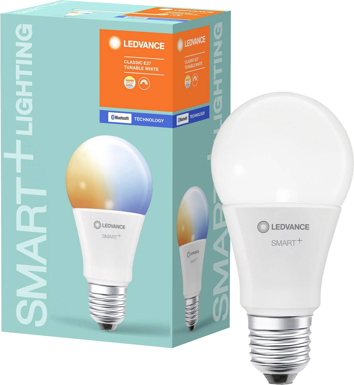 LEDVANCE SMART+ EEK: F (A - G) SMART+ Classic Tunable White 60 9 W/2700K E27 E27 9 W Warmweiß, Naturweiß, Kaltweiß