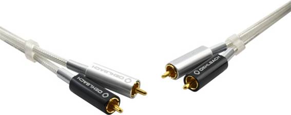 Oehlbach D1C2602 Cinch Audio Anschlusskabel [2x Cinch-Stecker - 1x Cinch-Stecker] 1.50m Silber