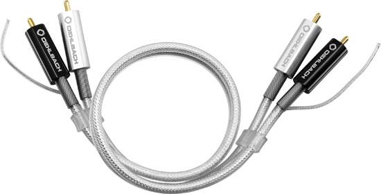 Oehlbach D1C2602 Cinch Audio Anschlusskabel [2x Cinch-Stecker - 1x Cinch-Stecker] 1.50m Silber