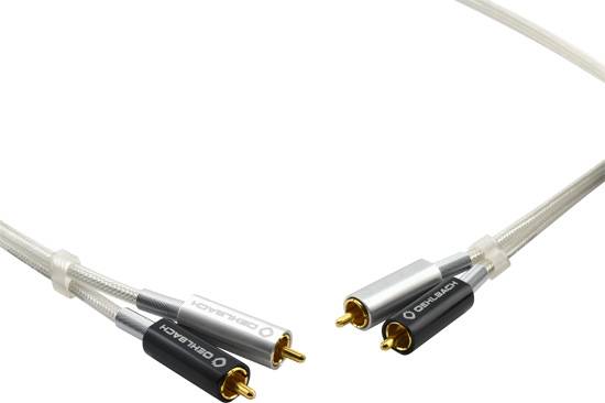 Oehlbach D1C3903 Cinch Audio Anschlusskabel [2x Cinch-Stecker - 2x Cinch-Stecker] 2.00m Silber
