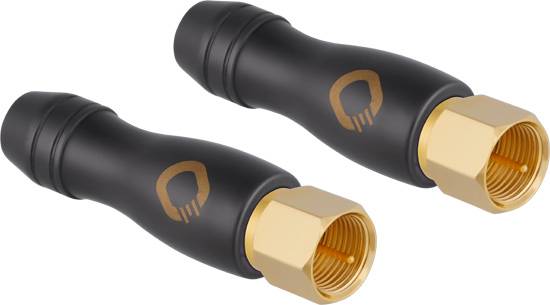 Oehlbach D1C4412 F-Stecker vergoldet Anschlüsse: F-Stecker 2St.