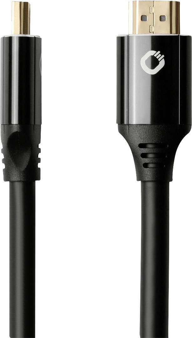 Oehlbach HDMI Anschlusskabel HDMI-A Stecker, HDMI-A Stecker 2.00m Schwarz D1C92493 8K UHD HDMI-Kabel