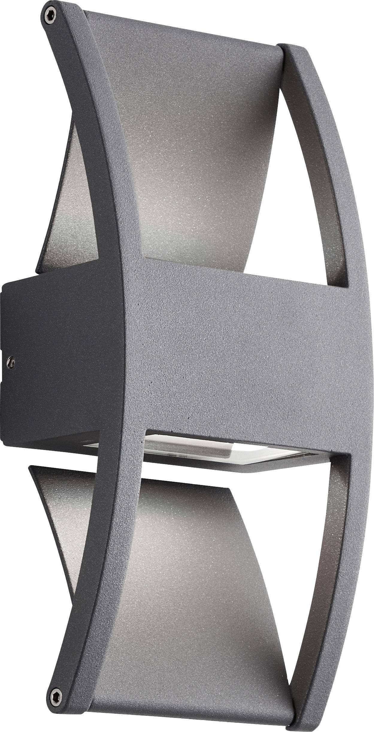 mlight 81-5065 LED-Außenwandleuchte 12 W Dunkelgrau