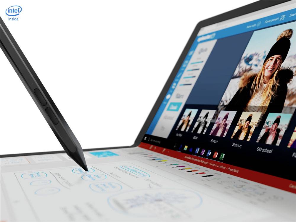 Lenovo Notebook ThinkPad X1 Fold Fold 33.8 cm (13.3 Zoll) WXGA Intel® Core™ i5 i5-L16G7 8 GB RAM 512 GB SSD Deutsch, QWERTZ Schwarz 20RL00