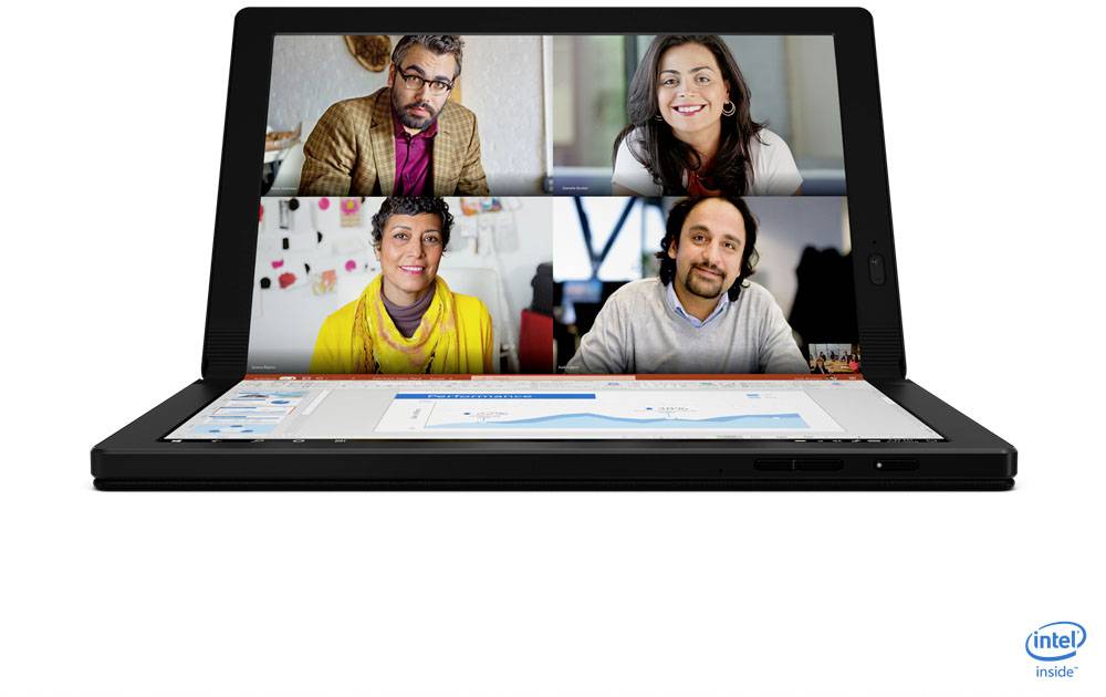 Lenovo Notebook ThinkPad X1 Fold Fold 33.8 cm (13.3 Zoll) WXGA Intel® Core™ i5 i5-L16G7 8 GB RAM 512 GB SSD Deutsch, QWERTZ Schwarz 20RL00