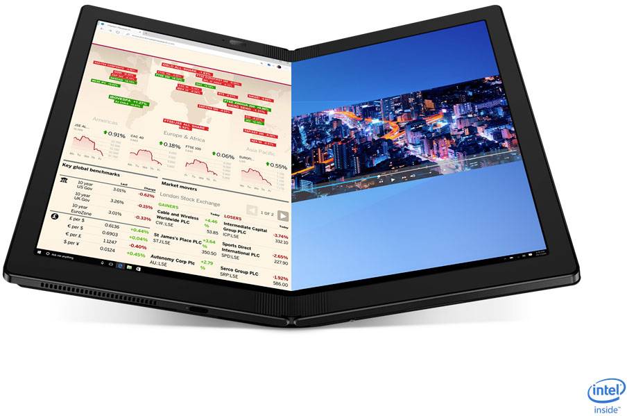 Lenovo Notebook ThinkPad X1 Fold Fold 33.8 cm (13.3 Zoll) WXGA Intel® Core™ i5 i5-L16G7 8 GB RAM 512 GB SSD Deutsch, QWERTZ Schwarz 20RL00