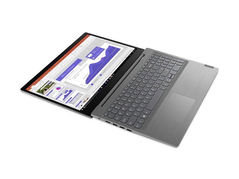 Lenovo Notebook V15-ADA 39.6 cm (15.6 Zoll) Full HD AMD Athlon Silver 3050U 8 GB RAM 256 GB SSD Deutsch, QWERTZ Grau 82C700FNGE