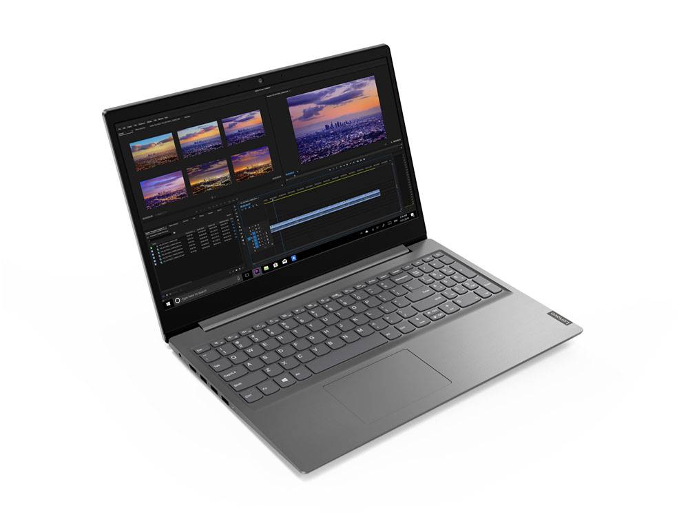 Lenovo Notebook V15-ADA 39.6 cm (15.6 Zoll) Full HD AMD Athlon Silver 3050U 8 GB RAM 256 GB SSD Deutsch, QWERTZ Grau 82C700FNGE