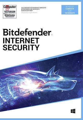 BHV Verlag Bitdefender Internet Security 2021 3 Gerät 18 Monate (Code in a Box) Windows Antivirus  - Onlineshop Voelkner