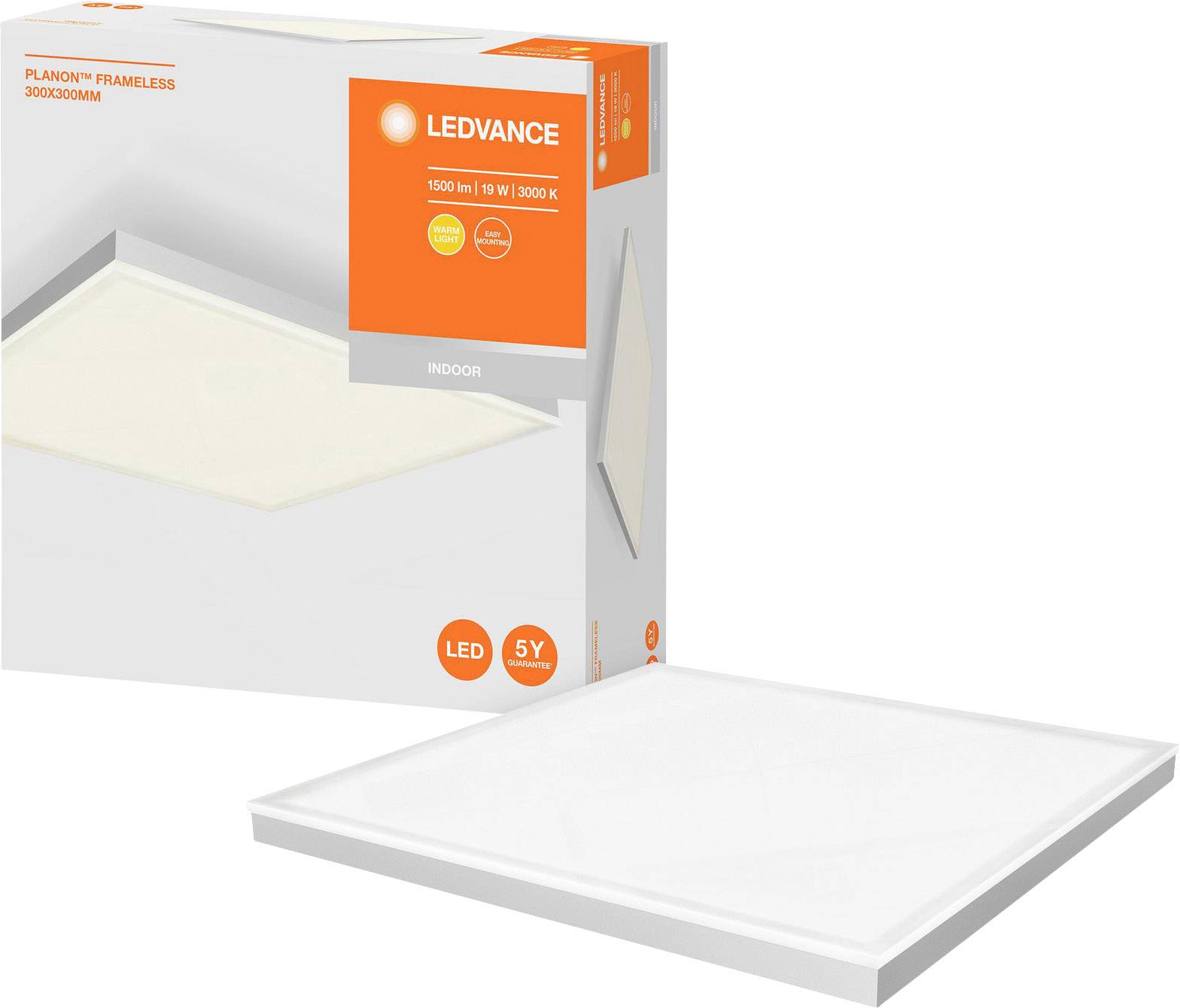 LEDVANCE Planon 4058075470675 LED-Panel 19 W Warmweiß Weiß