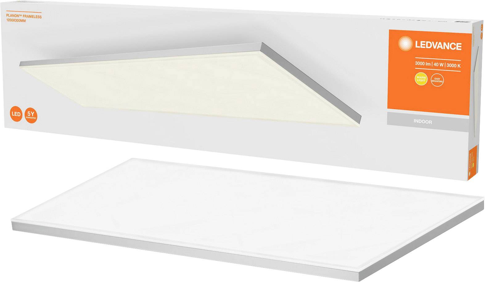 LEDVANCE Planon 4058075470576 LED-Panel 40 W Warmweiß Weiß