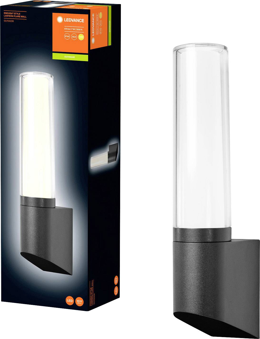 LEDVANCE Endura Style Flare 4058075478039 LED-Außenwandleuchte 7.00 W Dunkelgrau