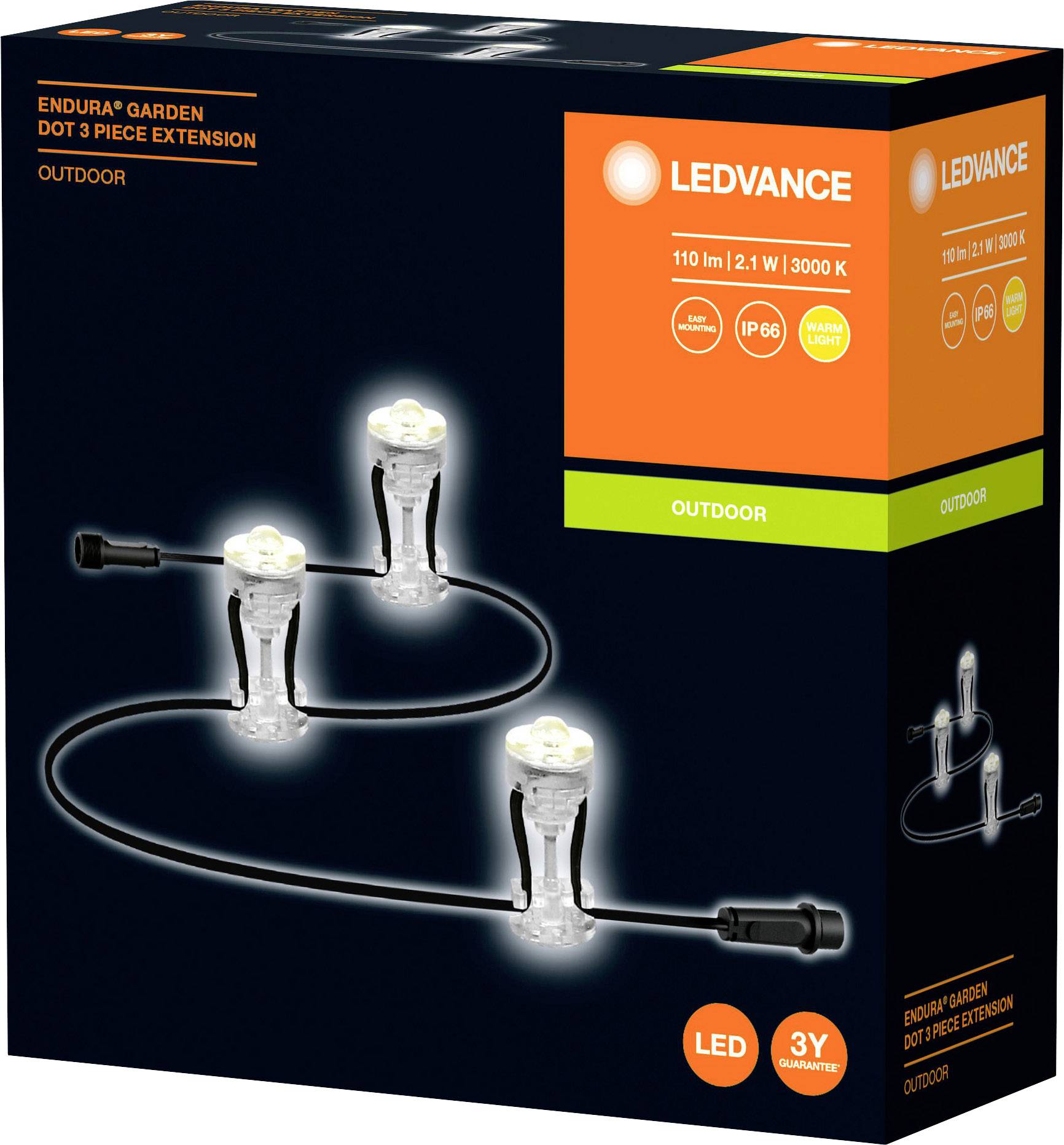 LEDVANCE 4058075478510 Endura Garden Dot LED-Lichterkette LED 2.1W Transparent