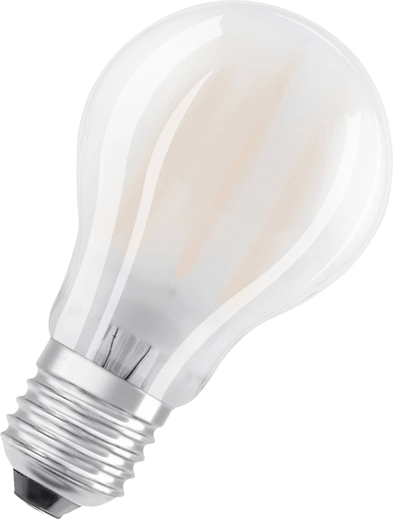 Eine Glühbirne mit Metallfassung, symbolisiert eine Idee oder Innovation.