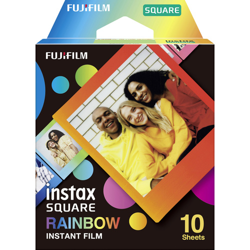 Fujifilm Instax SQUARE RAINBOW WW 1 Sofortbild-Film farbig