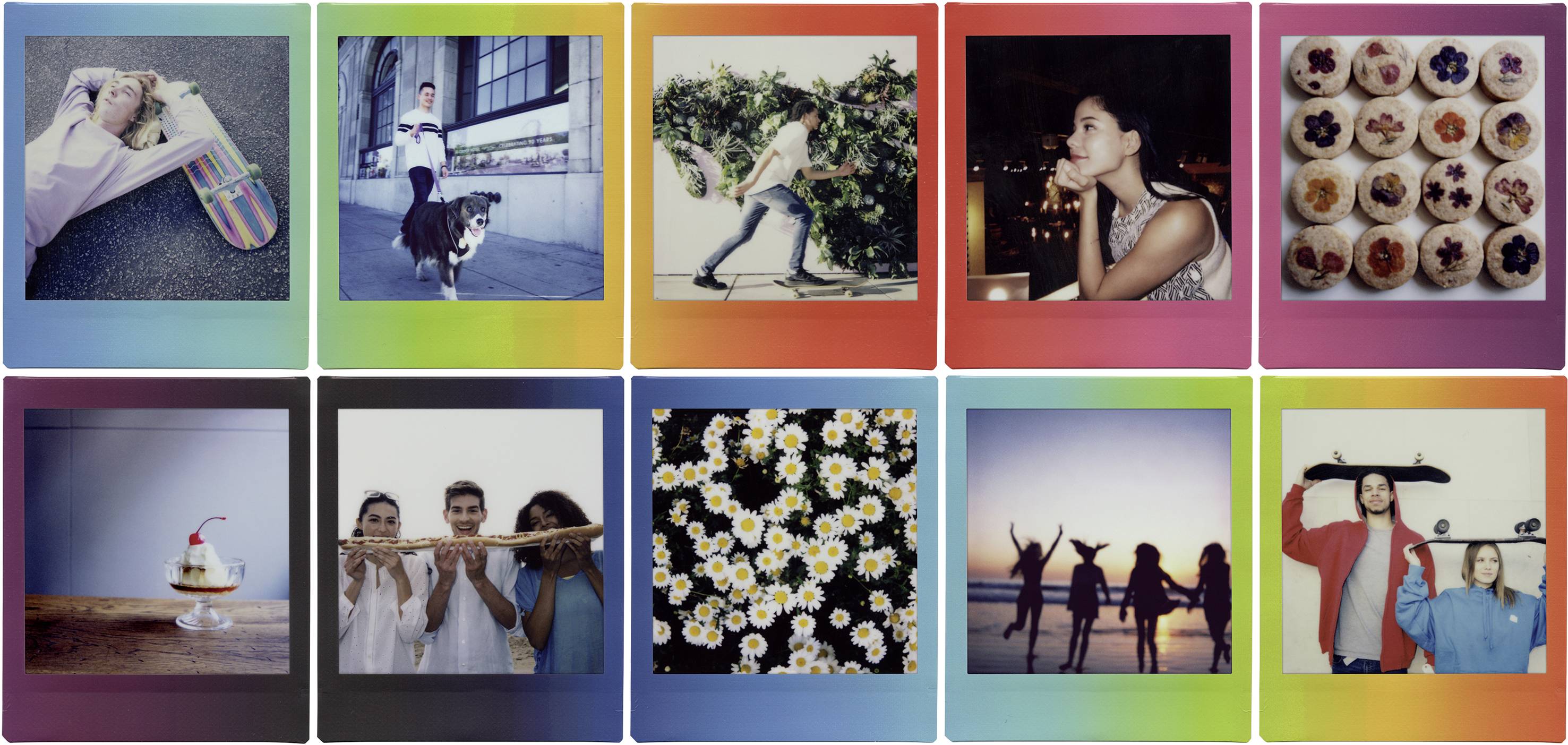 Fujifilm Instax SQUARE RAINBOW WW 1 Sofortbild-Film farbig