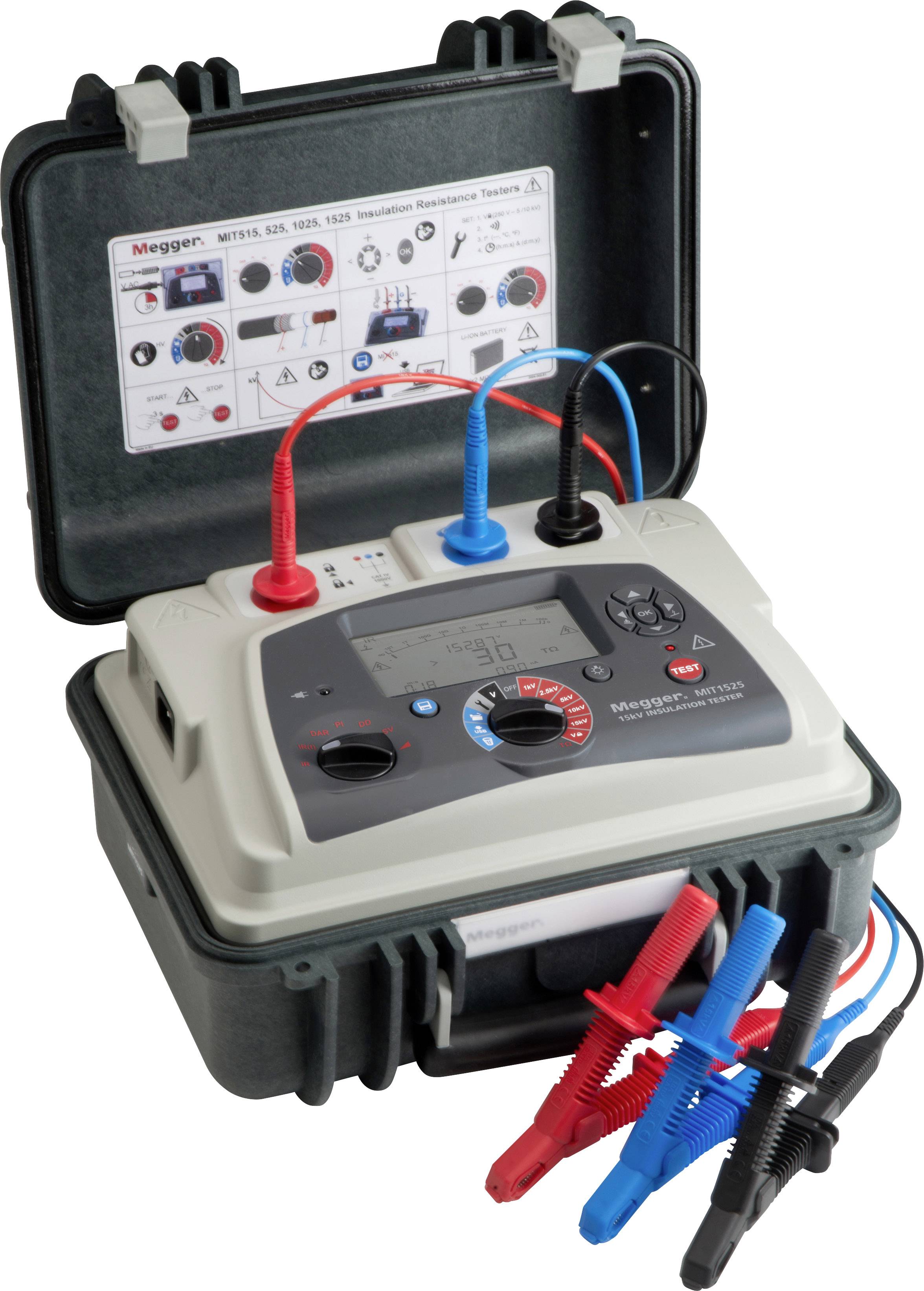 Megger 1002-908 Isolationsmessgerät 1000 V, 2500 V, 5000 V, 10000 V, 15000V 30 TΩ