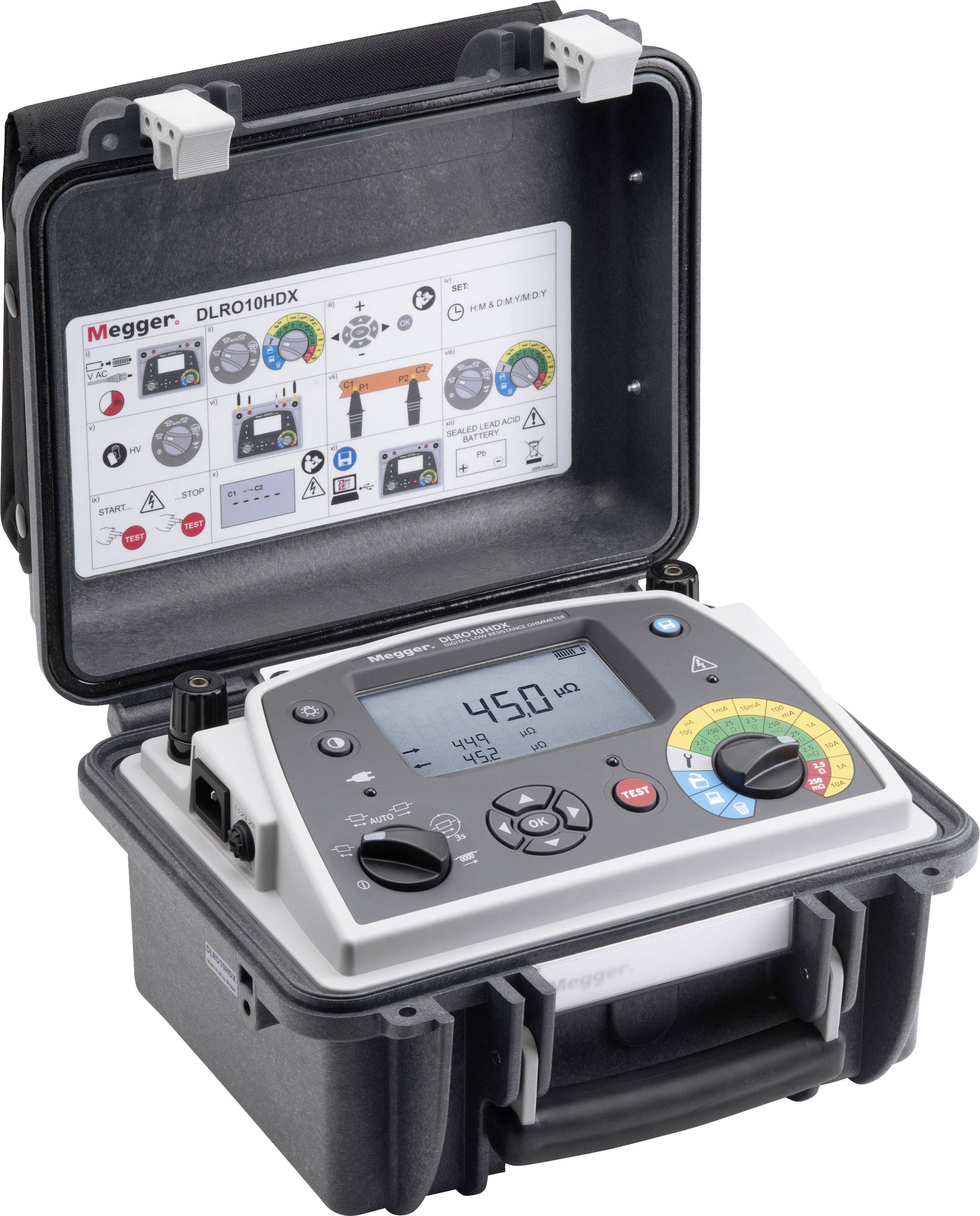 Megger DLRO10HDX Ohmmeter