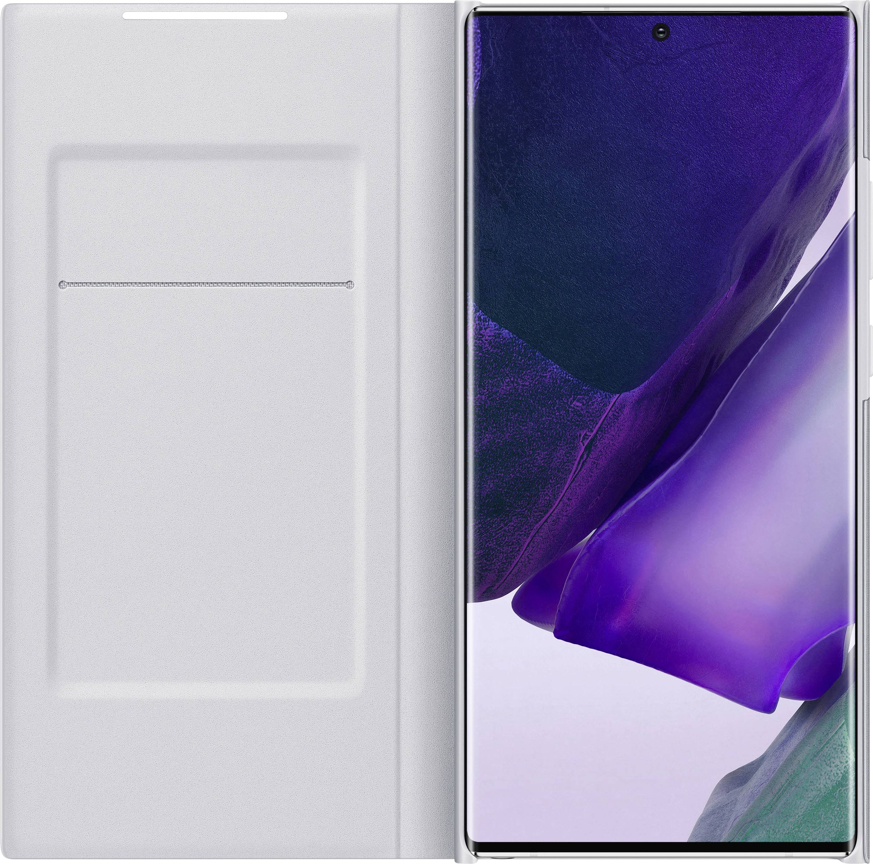 Samsung LED View Cover EF-NN985 Cover Samsung Galaxy Note 20 Ultra Weiß Handy Flip Case, Stoßfest