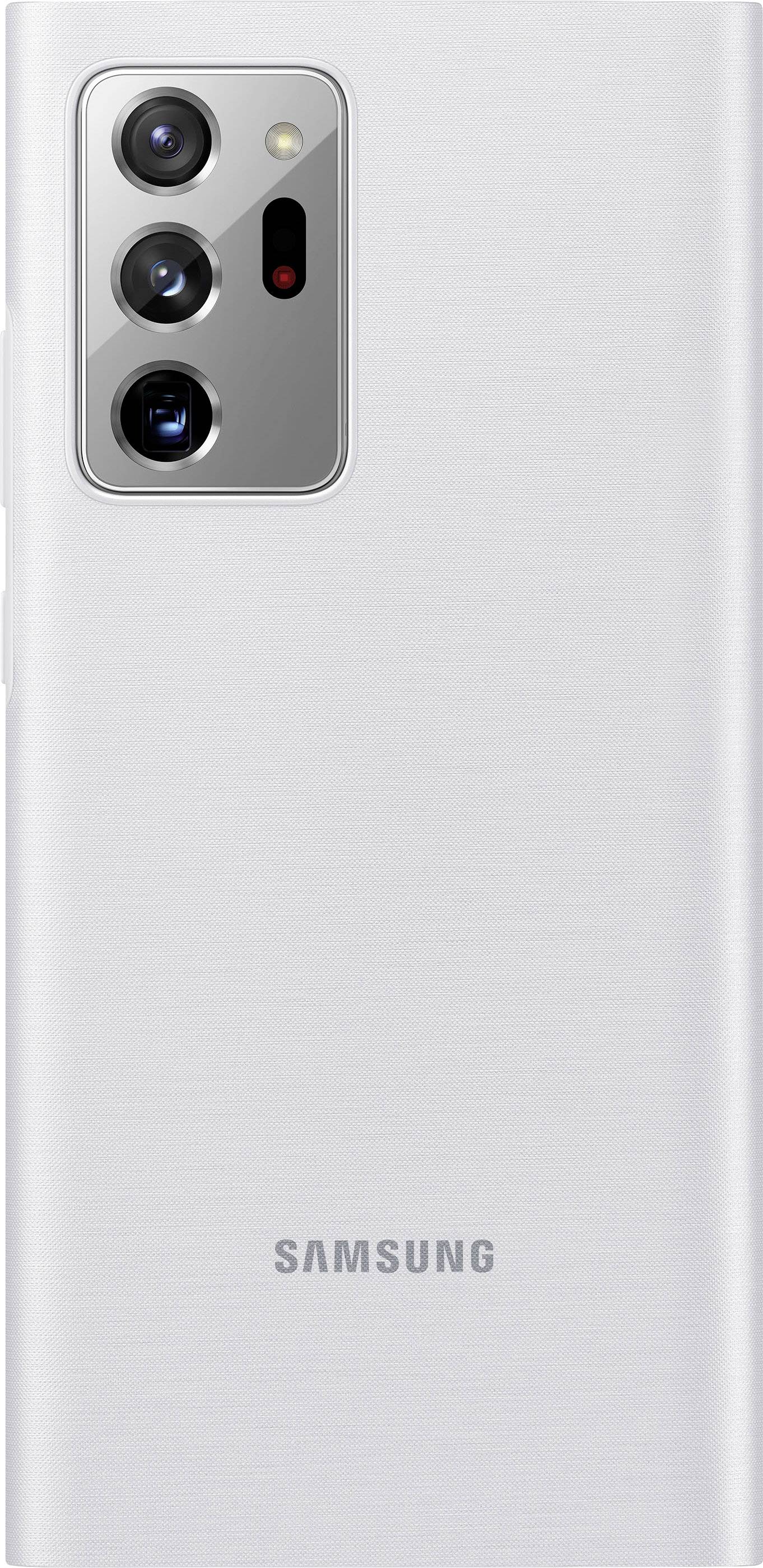 Samsung LED View Cover EF-NN985 Cover Samsung Galaxy Note 20 Ultra Weiß Handy Flip Case, Stoßfest
