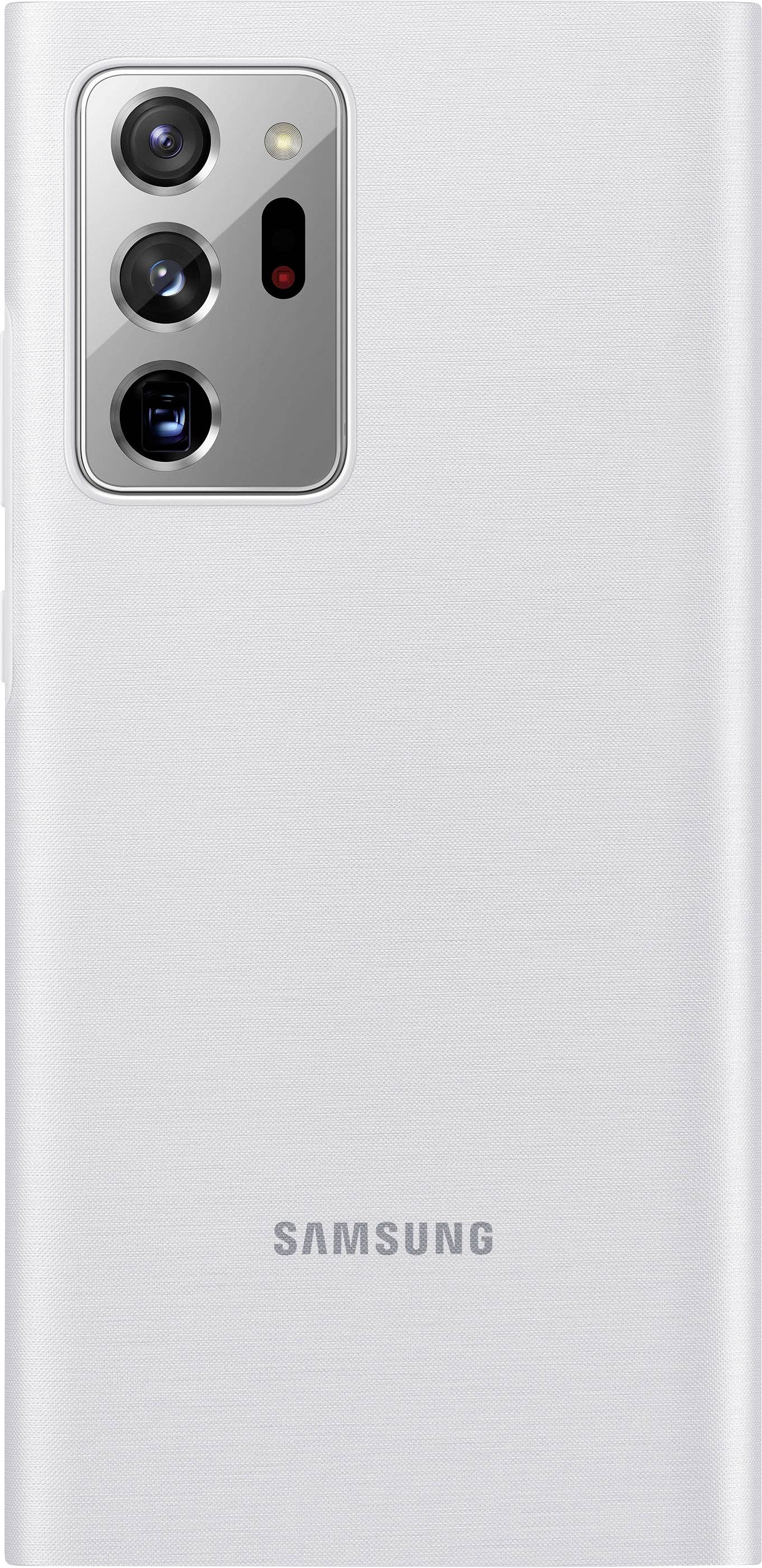 Samsung Clear View Cover EF-ZN985 Cover Samsung Galaxy Note 20 Ultra Weiß-Silber Handy Flip Case