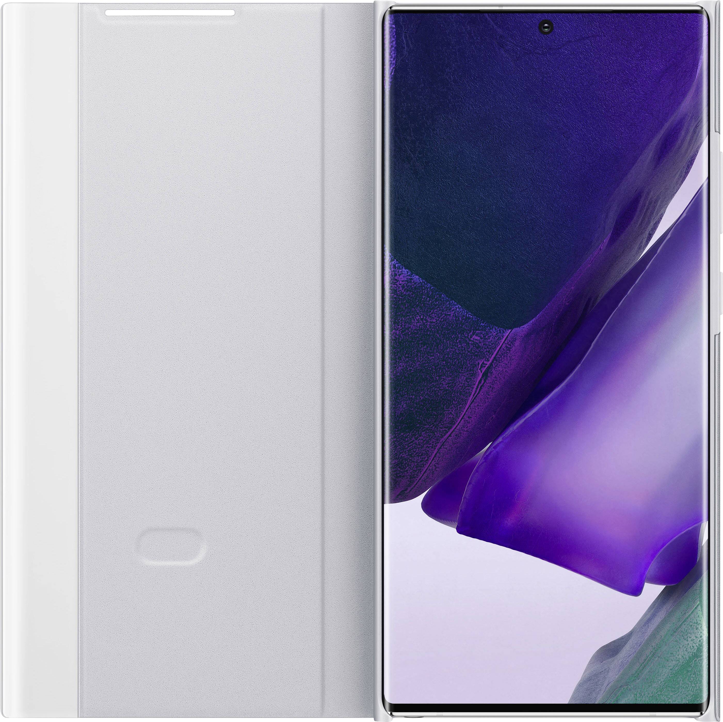 Samsung Clear View Cover EF-ZN985 Cover Samsung Galaxy Note 20 Ultra Weiß-Silber Handy Flip Case