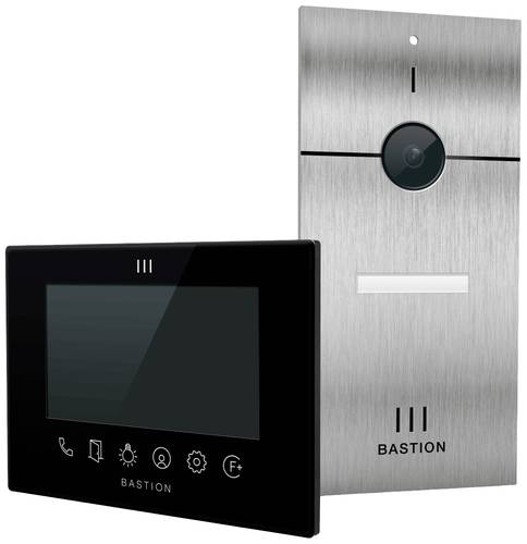 BA.KIT.UN.INOX.BLK Video-Türsprechanlage LAN Außeneinheit, Inneneinheit 1 Familienhaus Ede